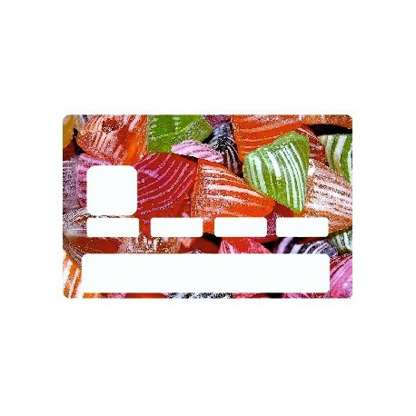 Sticker carte bancaire Bonbon