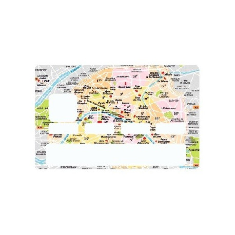 Sticker carte bancaire Plan Paris