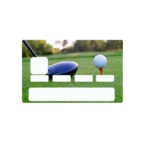 Sticker carte bancaire Golf