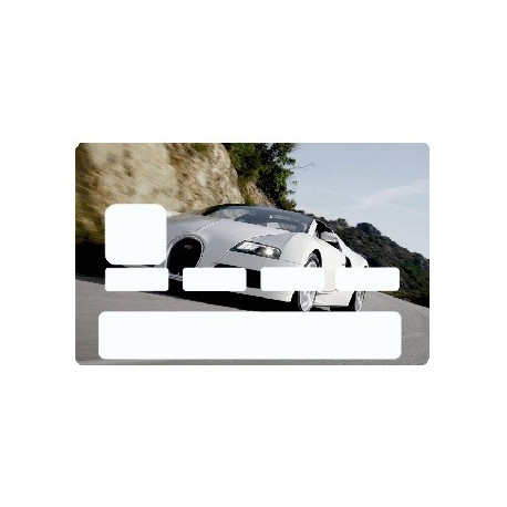 Sticker carte bancaire Voiture course audi