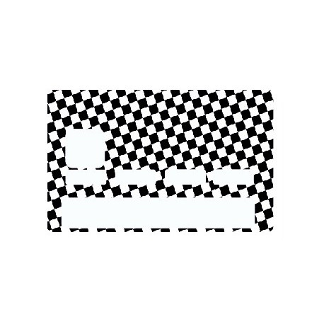 Sticker carte bancaire Damier