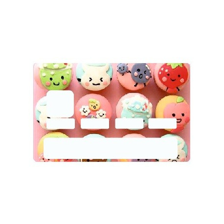 Sticker carte bancaire Cupcake