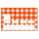 Sticker carte bancaire Vichy Orange