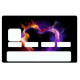 Sticker carte bancaire Coeur