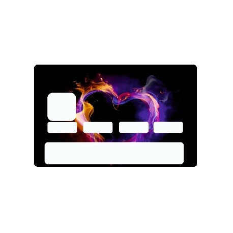 Sticker carte bancaire Coeur