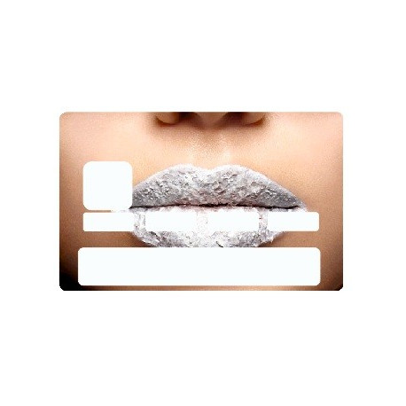 Sticker carte bancaire Bouche