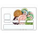 Sticker carte bancaire Sucette