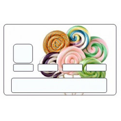 Sticker carte bancaire Sucette