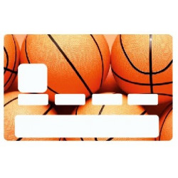 Sticker carte bancaire Basket Ballon