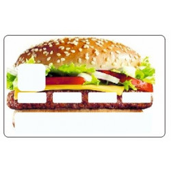 Sticker carte bancaire Hamburger