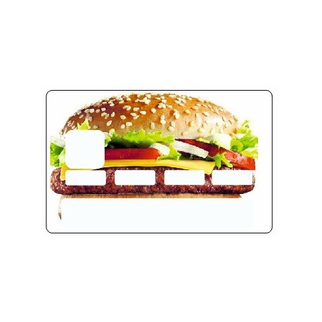 Sticker carte bancaire Hamburger