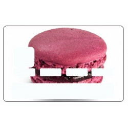 Sticker carte bancaire Macaron