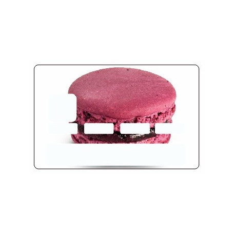 Sticker carte bancaire Macaron
