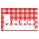 Sticker carte bancaire Vichy Rouge