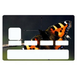 Sticker carte bancaire Papillon