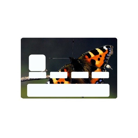 Sticker carte bancaire Papillon