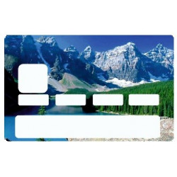 Sticker carte bancaire Montagne