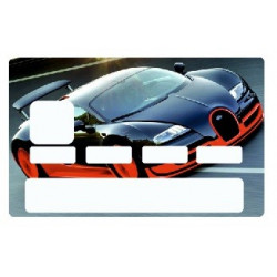 Sticker carte bancaire Voiture de course