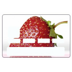 Sticker carte bancaire Fraise