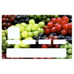 Sticker carte bancaire Raisin