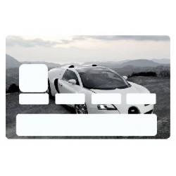 Sticker carte bancaire Voiture de sport