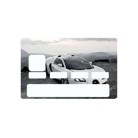 Sticker carte bancaire Voiture de sport