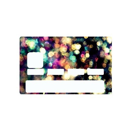 Sticker carte bancaire Guirlande