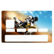 Sticker carte bancaire Moto Cross