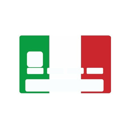 Sticker carte bancaire Italie Drapeau