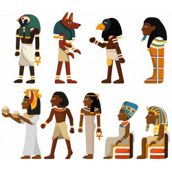 Sticker mural egypte deco