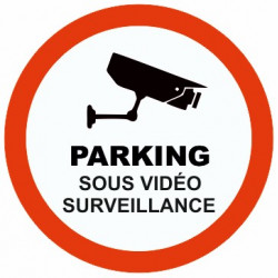 Autocollant Parking sous vidéo surveillance