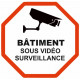 Autocollant Batiment sous vidéo surveillance