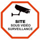 Autocollant Site sous vidéo surveillance
