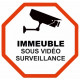 Sticker Immeuble sous vidéo surveillance