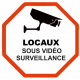 Autocollant Locaux sous vidéo surveillance
