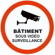 Sticker Batiment sous vidéo surveillance