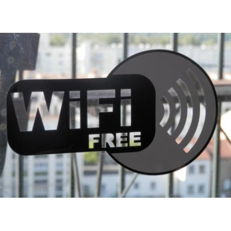 Sticker Wifi Internet FREE évidé