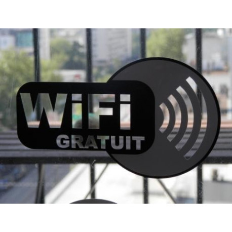 Sticker Wifi Internet évidé