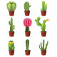 Sticker Cactus planche