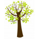 Sticker Arbre à fleurs