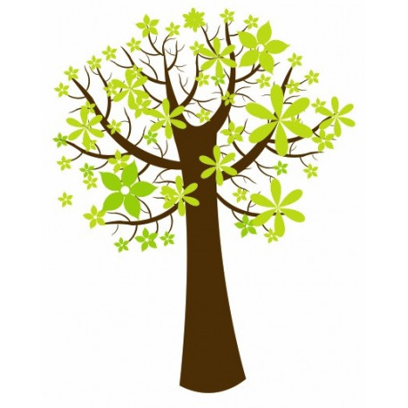 Sticker Arbre à fleurs