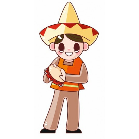 Sticker Mexicain tambour