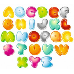 Sticker lettre planche 