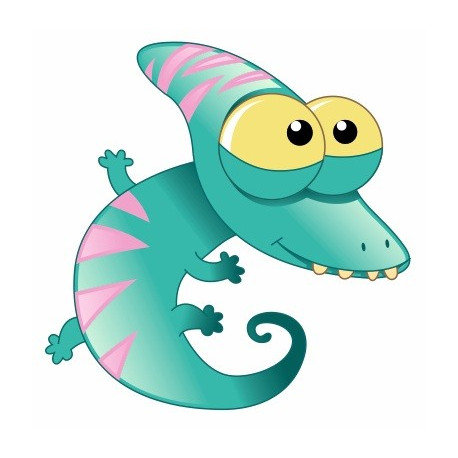 Sticker Monstre Cameleon