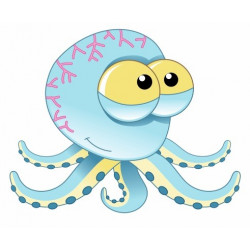 Sticker Monstre Pieuvre