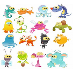 Sticker Monstre planche