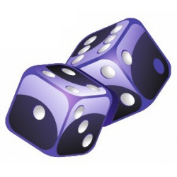 Sticker dés jeu de casino