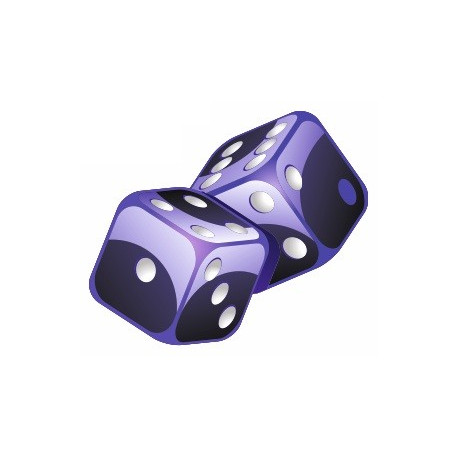 Sticker dés jeu de casino