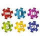 Sticker jetons de casino