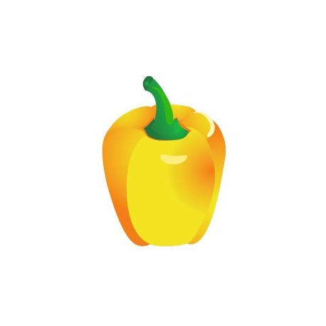 Autocollant Poivron Jaune